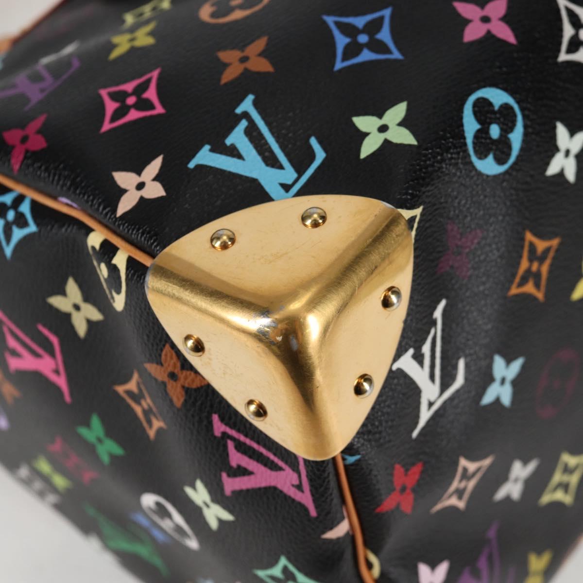 Louis Vuitton Monogram Multicolor Speedy 30 Hand Bag Black M92642