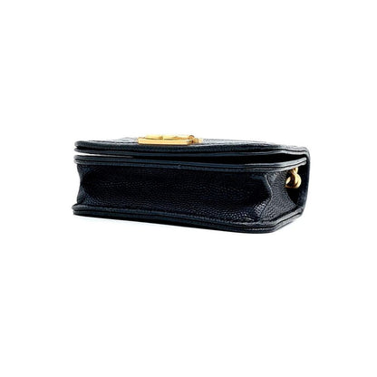 Chanel Caviar Boy Chevron Mini Belt Bag (1094576)