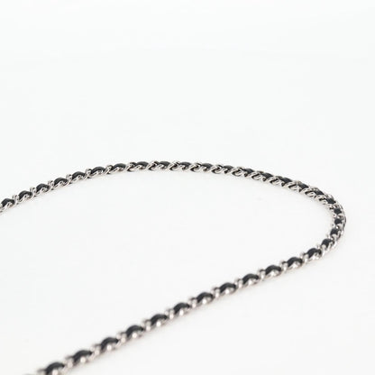 Chanel Matelasse Chain Wallet Lamb Skin Black Silver Cc