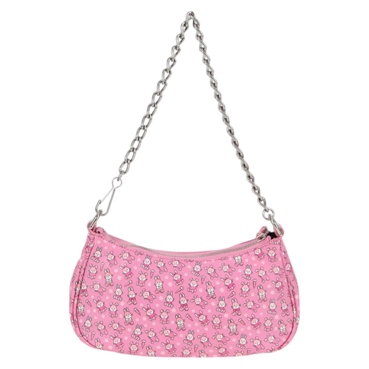 Balenciaga Luka Goal Hand Bag Leather 2WAY Pink Silver 695814