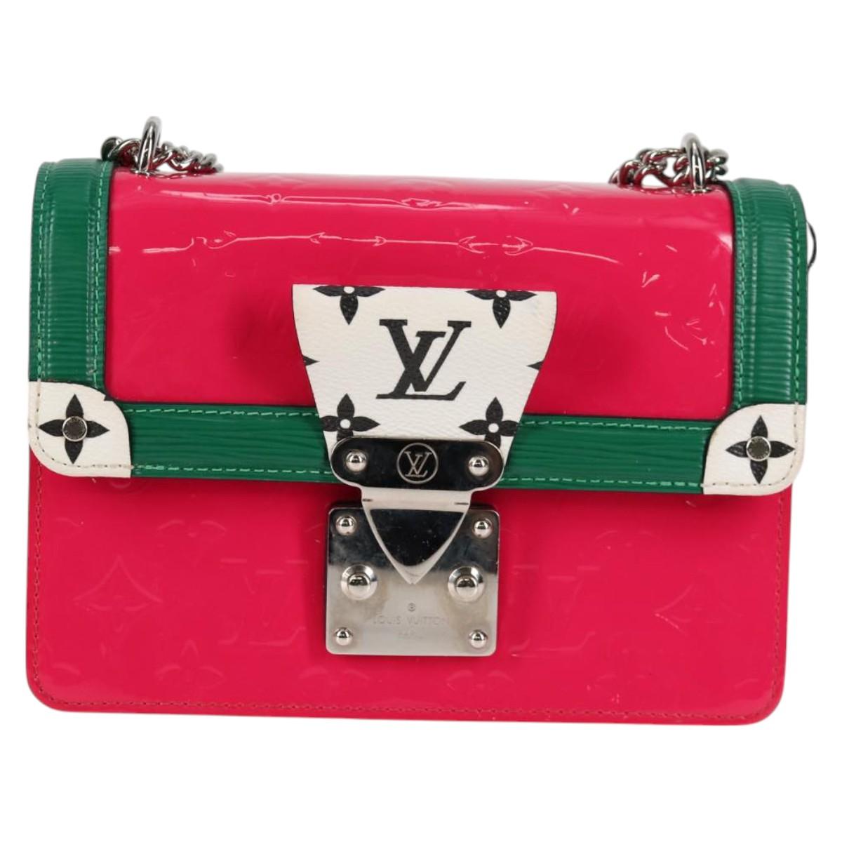 Louis Vuitton Vernis Winewood Pm Shoulder Bag Rose Pop M90443 Lv