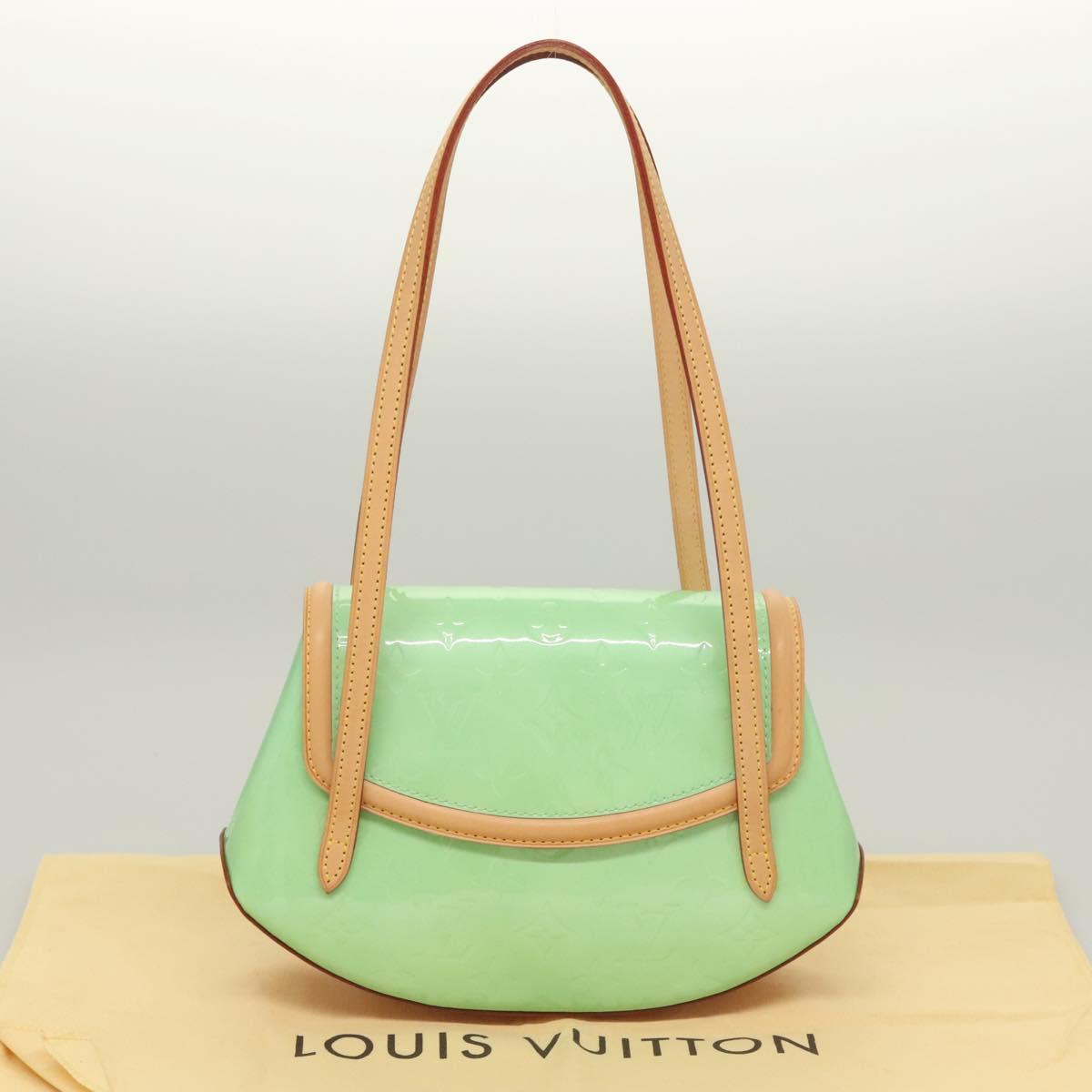 Louis Vuitton Vernis Biscayne Bay Pm Shoulder Bag Peppermint M91289