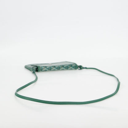 Goyard Herringbone Plum Shoulder Bag Pvc Green