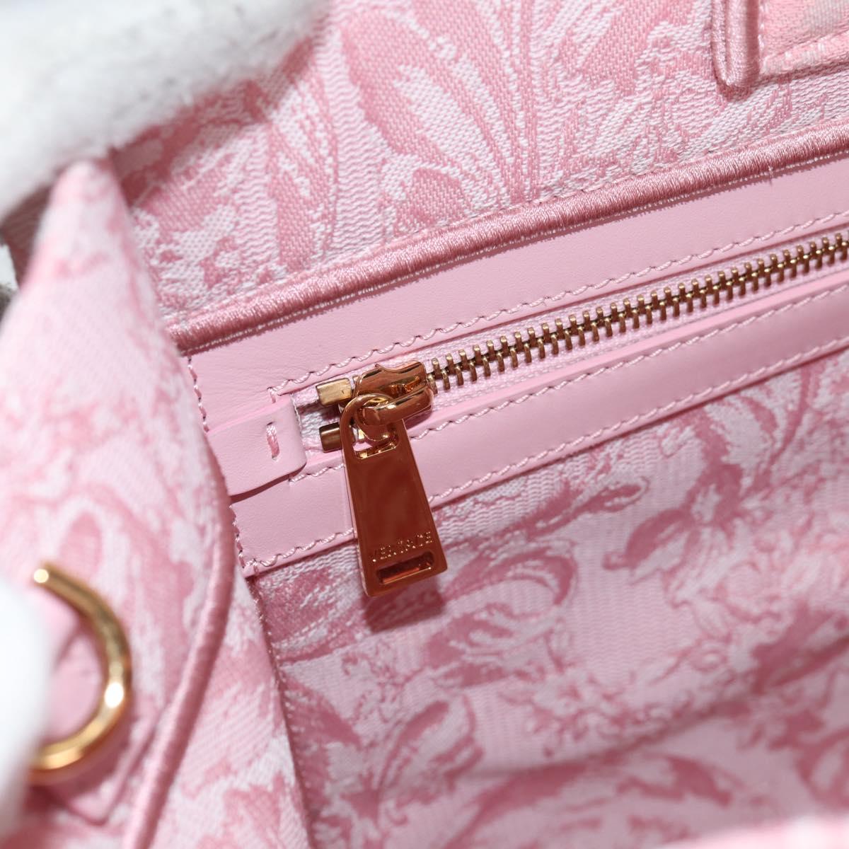Versace Athena Barocco Tote Bag Canvas 2WAY Pink