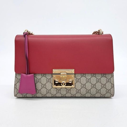 Gucci Padlock Supreme Shoulder Bag (409486) (10017698)