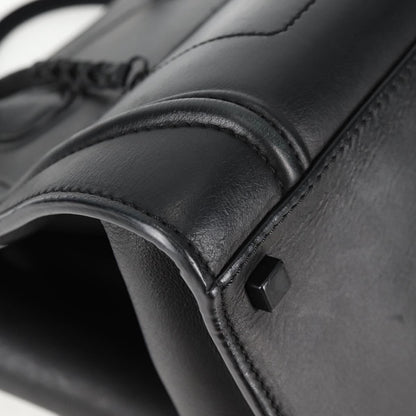 Celine Luggage Phantom Hand Bag Leather Black