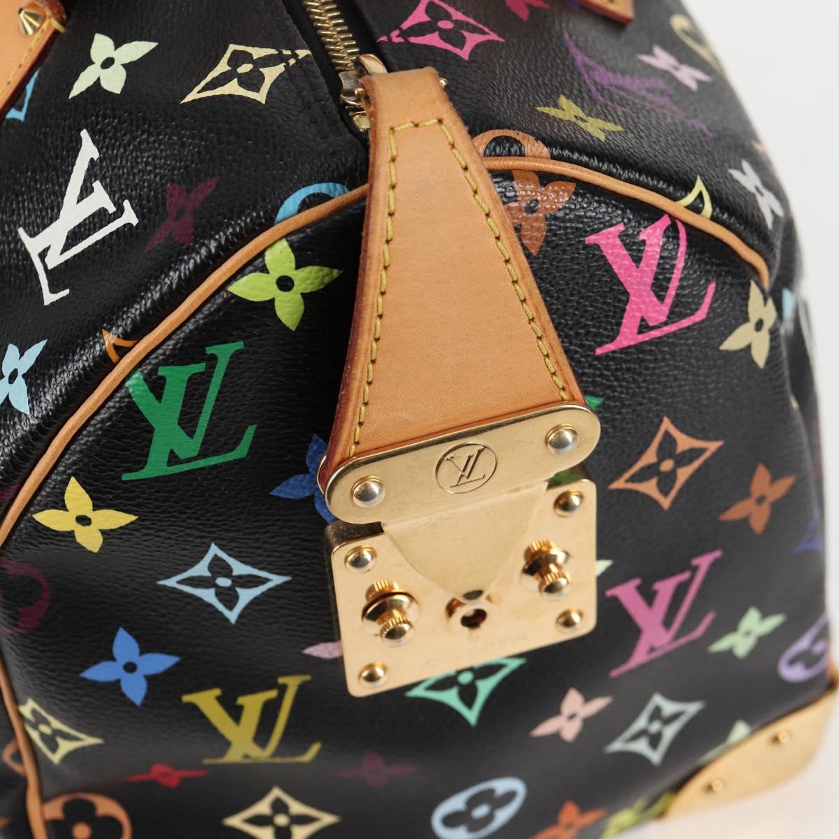 Louis Vuitton Monogram Multicolor Speedy 30 Hand Bag Black M92642