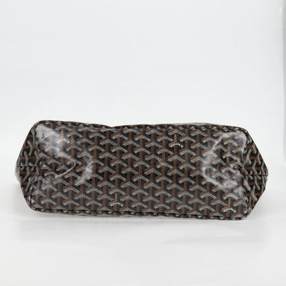 Goyard Herringbone Saint Louis Gm Tote Bag Pvc Black