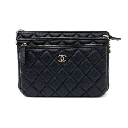 Chanel Caviar Trio Clutch (6138864)