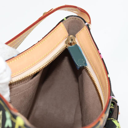 Louis Vuitton Monogram Multicolor Lodge Pm Hand Bag Black M40054 Lv