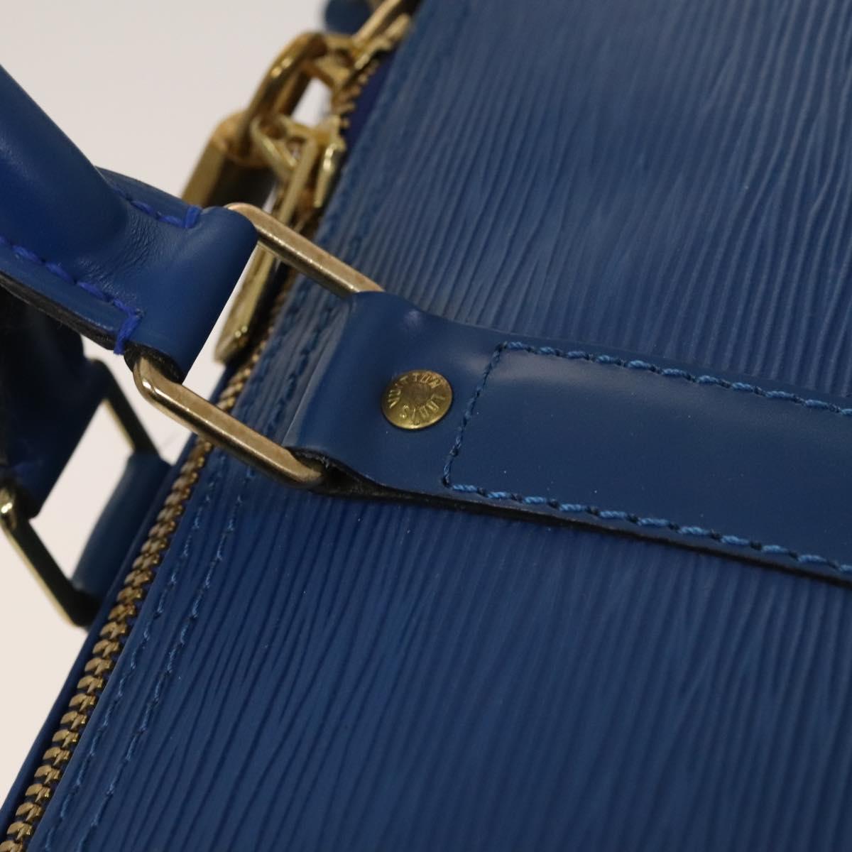Louis Vuitton Epi Keepall 50 Boston Bag Blue M42965 Lv