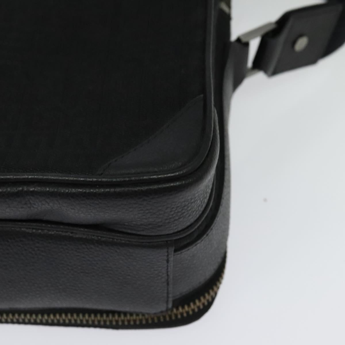 Givenchy Shoulder Bag Canvas Black Silver