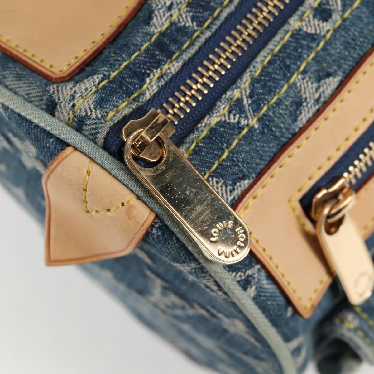 Louis Vuitton Monogram Denim Neo Speedy Hand Bag Blue M95019 Lv