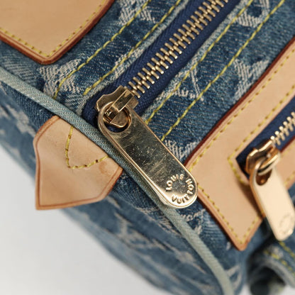 Louis Vuitton Monogram Denim Neo Speedy Hand Bag Blue M95019 Lv