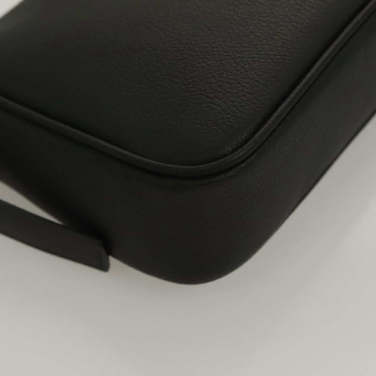 Versace Shoulder Bag Leather Black Gold