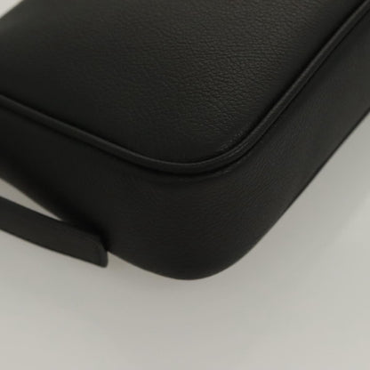 Versace Shoulder Bag Leather Black Gold