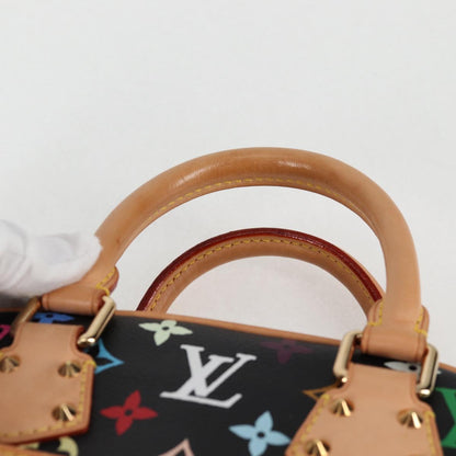 Louis Vuitton Monogram Multicolor Trouville Hand Bag Black M92662
