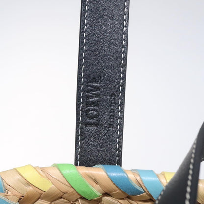 Loewe Basket Bag Large Anagram Bag Raffia Leather Beige Multicolor