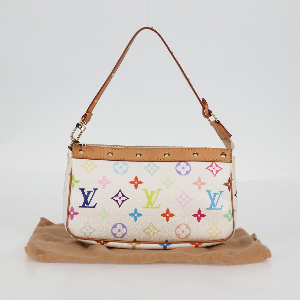 Louis Vuitton Multicolor Pochette Accessoires Pouch White M92649