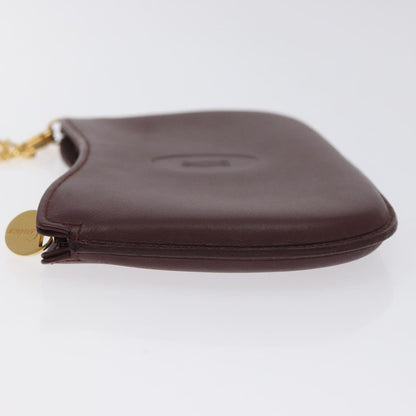 Cartier Must Line Chain Pouch Leather Bordeaux Gold