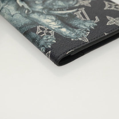 Louis Vuitton Monogram Savanna Couverture Passport Case Navy Lv