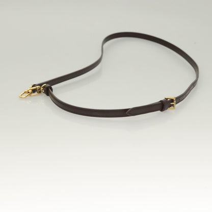 Louis Vuitton Damier Shoulder Strap Leather 38.6""-45.7"" Brown