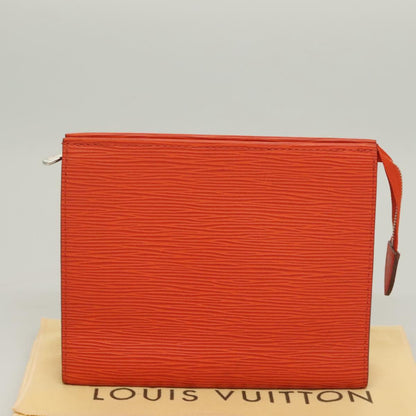Louis Vuitton Epi Posh Toilet Pouch Orange Pimon M41084 Lv