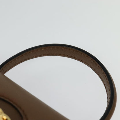 Versace Hand Bag Canvas Leather 3WAY Brown Gold