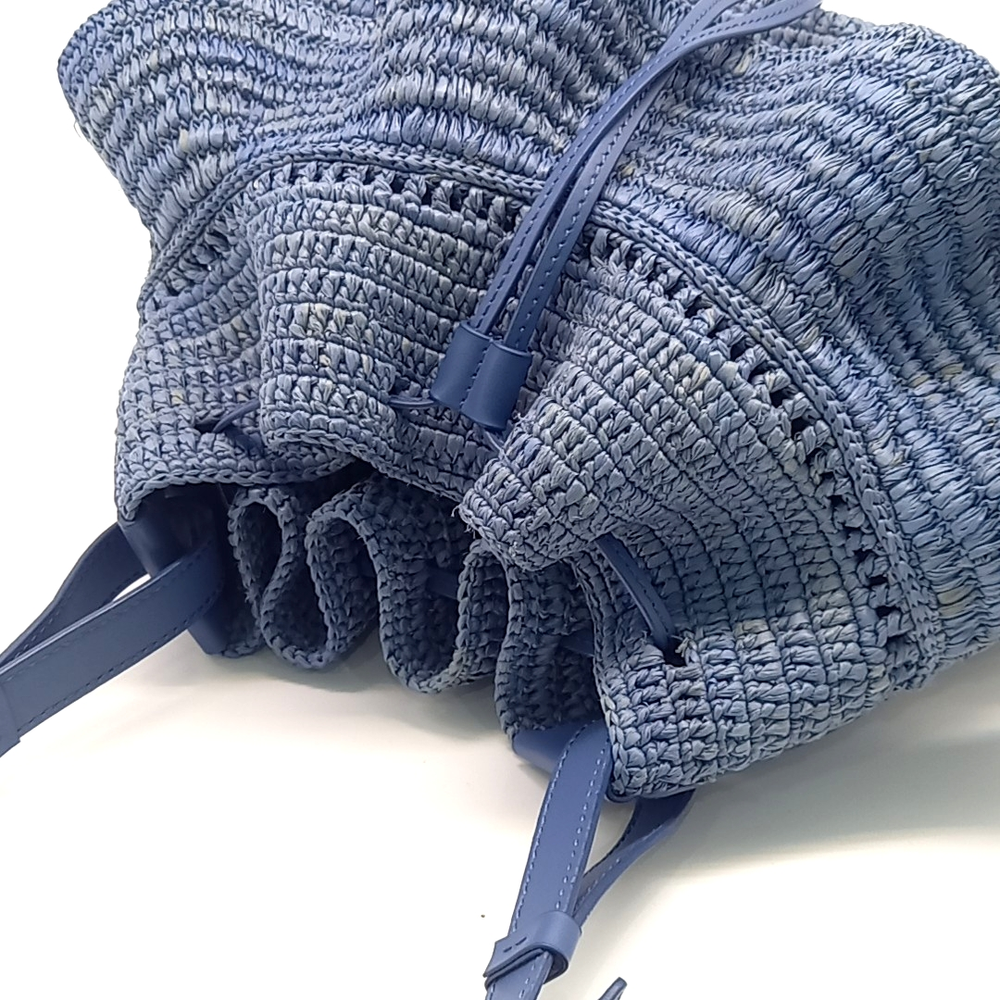 Loewe Raffia Balloon Ruffle Bag (10010881)