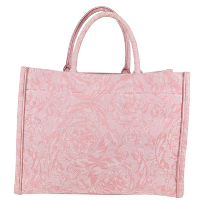 Versace Athena Barocco Tote Bag Canvas 2WAY Pink