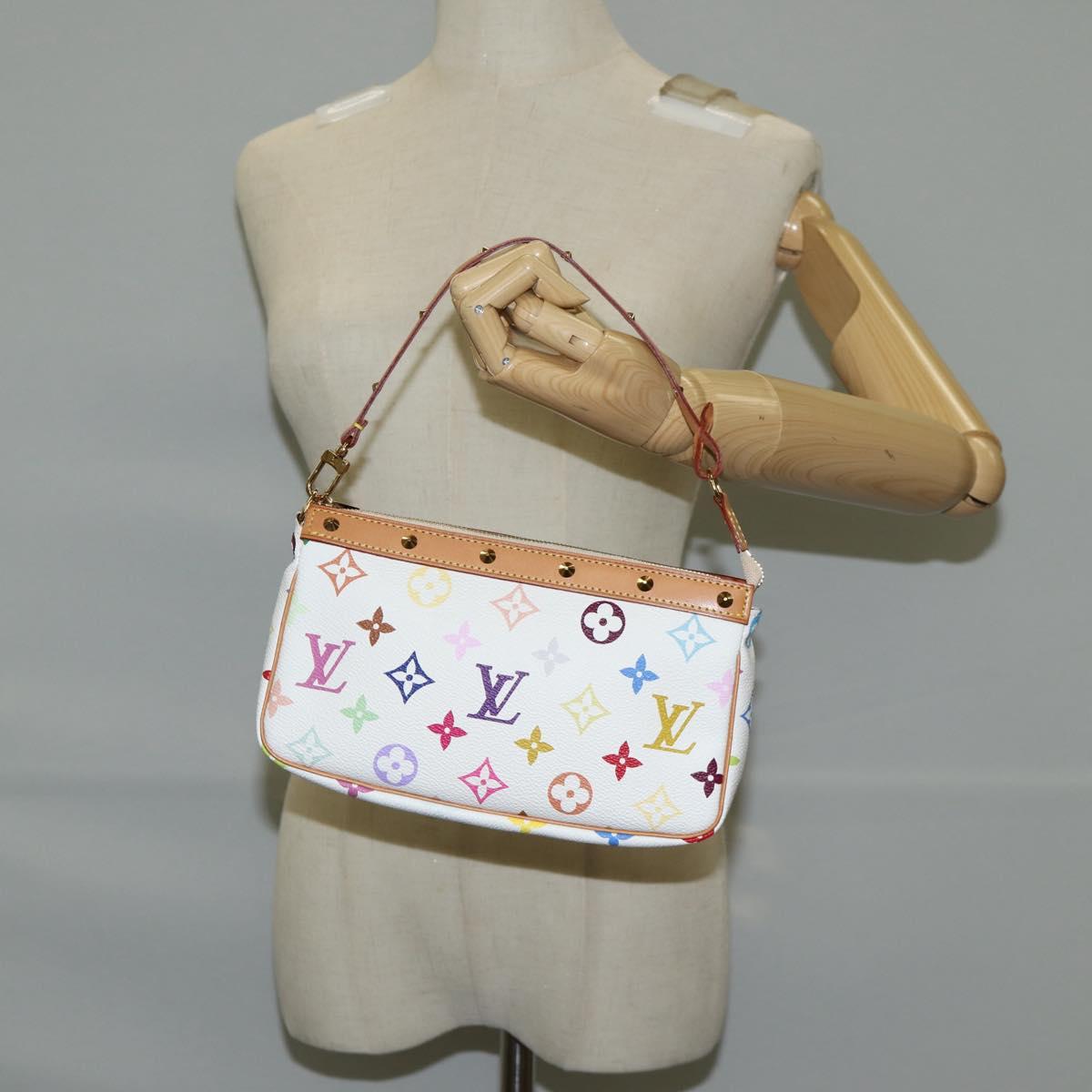 Louis Vuitton Multicolor Pochette Accessoires Pouch White M92649