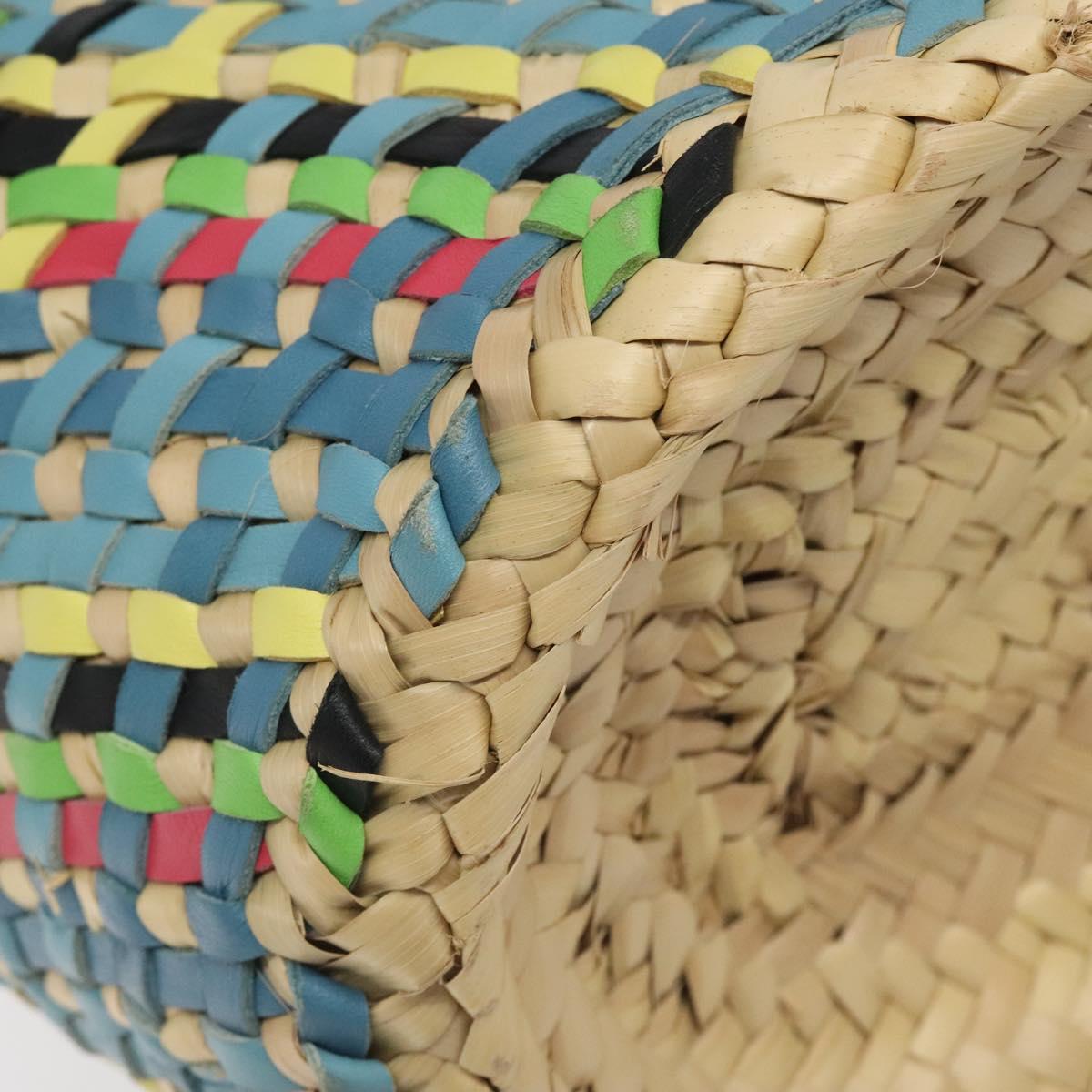 Loewe Basket Bag Large Anagram Bag Raffia Leather Beige Multicolor