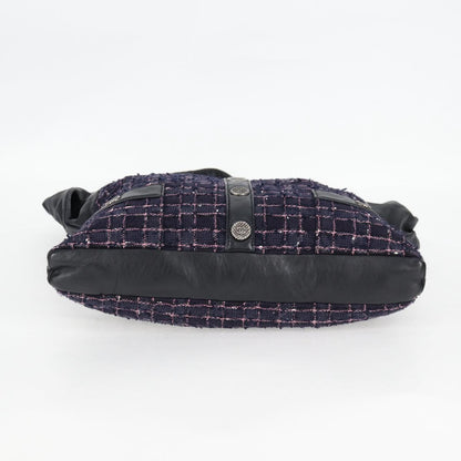 Chanel Girl Chanel Shoulder Bag Tweed Black Cc