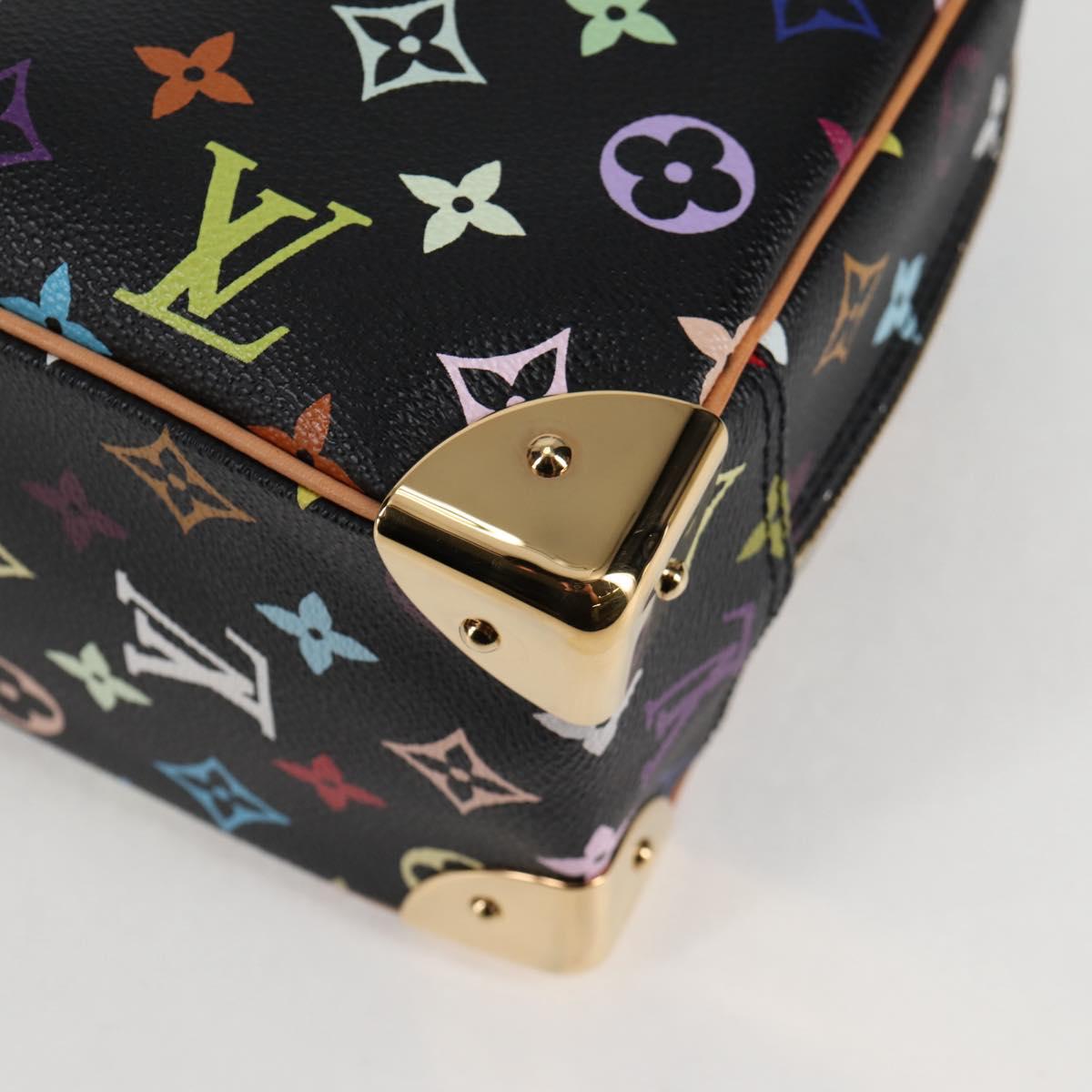 Louis Vuitton Monogram Multicolor Trouville Hand Bag Black M92662