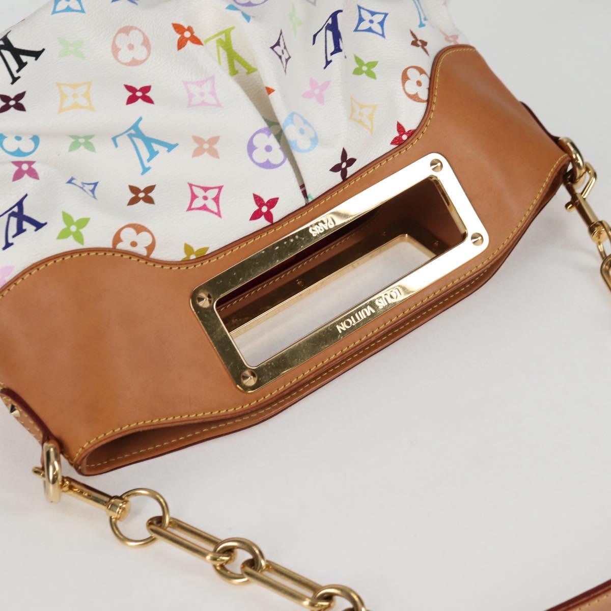 Louis Vuitton Monogram Multicolor Judy Mm Bag 2WAY White M40255 Lv