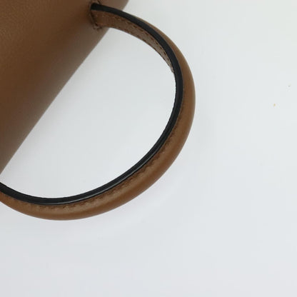 Versace Hand Bag Canvas Leather 3WAY Brown Gold