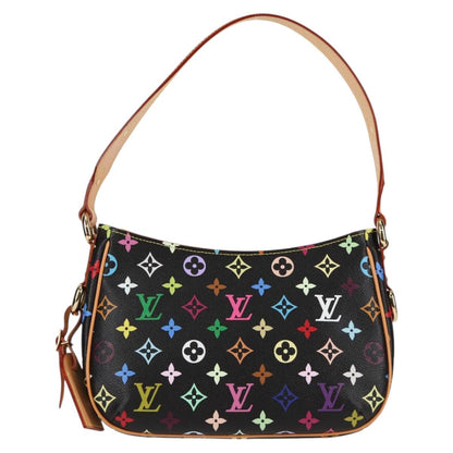 Louis Vuitton Monogram Multicolor Lodge Pm Hand Bag Black M40054 Lv