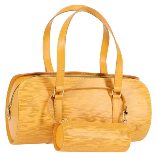 Louis Vuitton Epi Soufflot Hand Bag Yellow M52229 Lv
