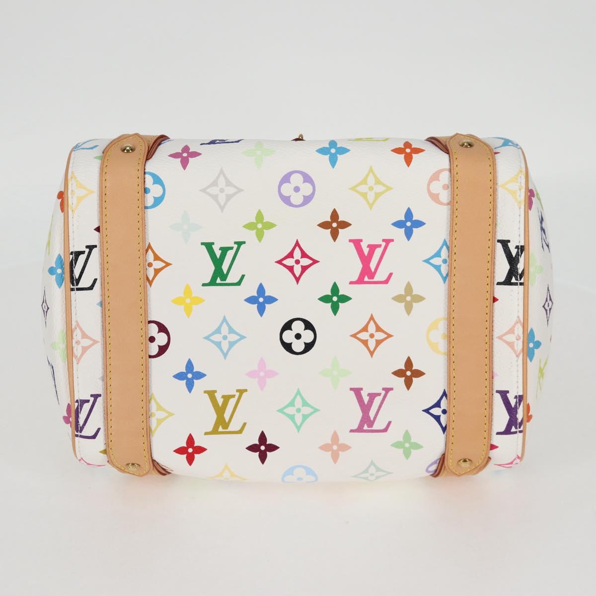 Louis Vuitton Monogram Multicolor Priscilla Hand Bag White M40096