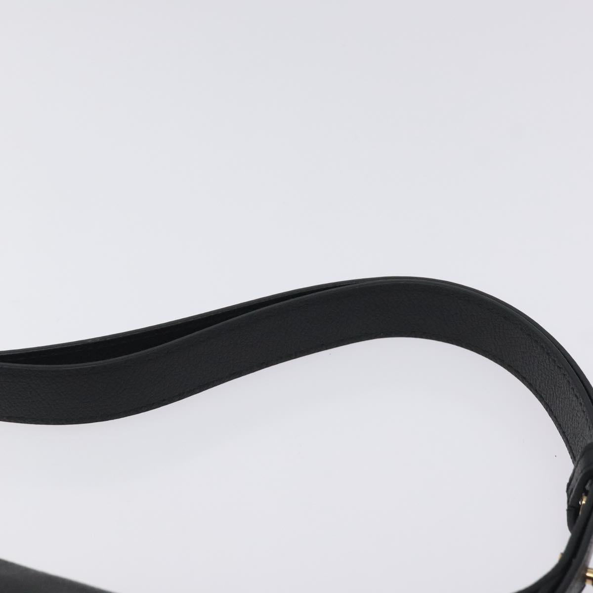 Versace Shoulder Bag Leather Black Gold