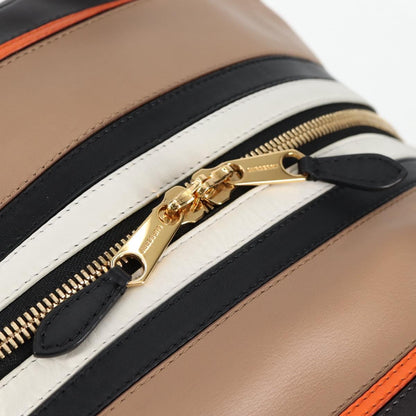 Burberry Hand Bag Leather 2WAY Black Gold