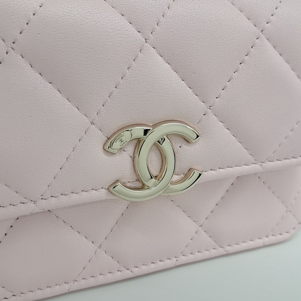 Chanel Lambskin Coco Top Handle Mini Chain Cross Bag Ap2758 (10118555)