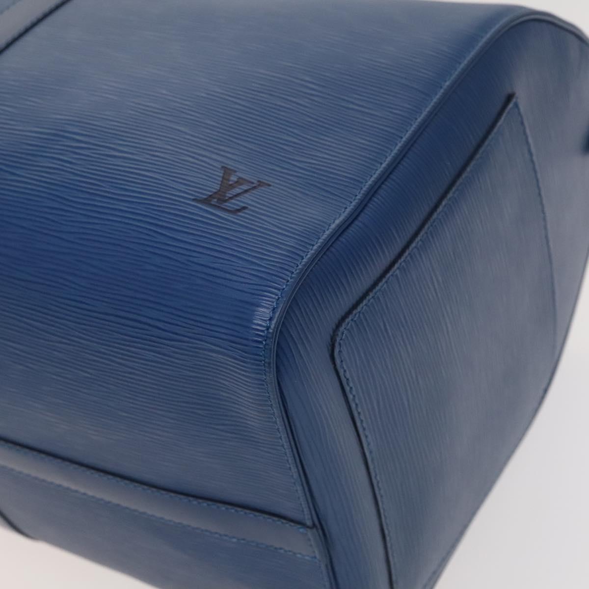 Louis Vuitton Epi Keepall 50 Boston Bag Blue M42965 Lv