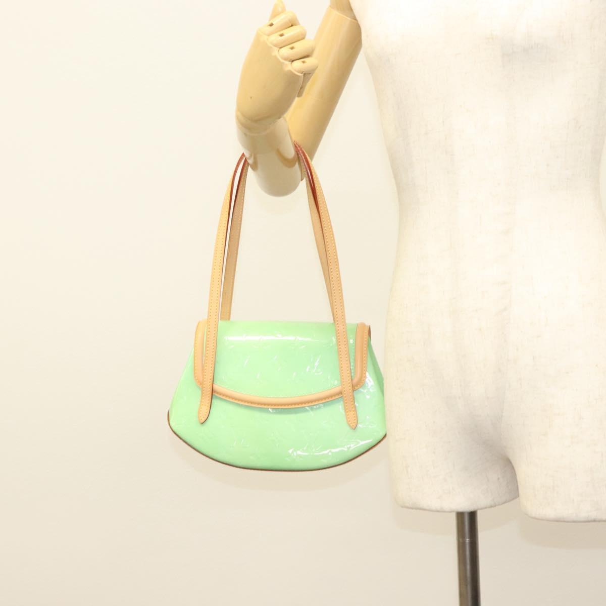 Louis Vuitton Vernis Biscayne Bay Pm Shoulder Bag Peppermint M91289