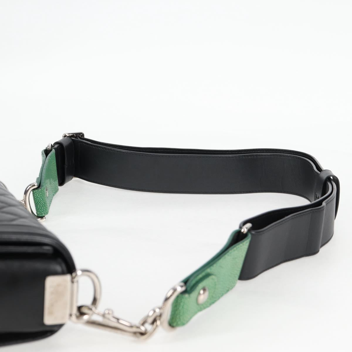 Chanel Chain Boy Chanel Shoulder Bag Lamb Skin Black Silver Cc