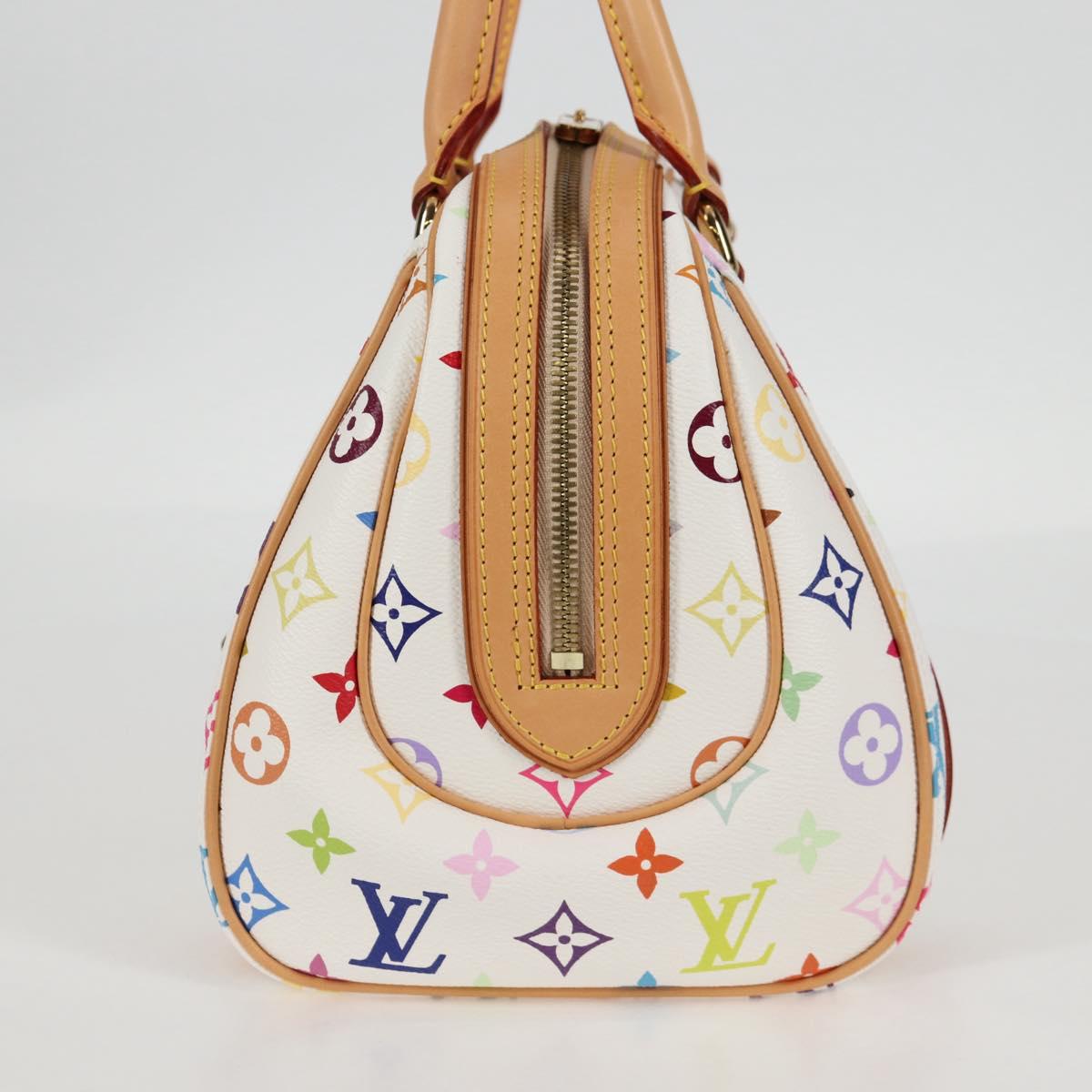 Louis Vuitton Monogram Multicolor Priscilla Hand Bag White M40096