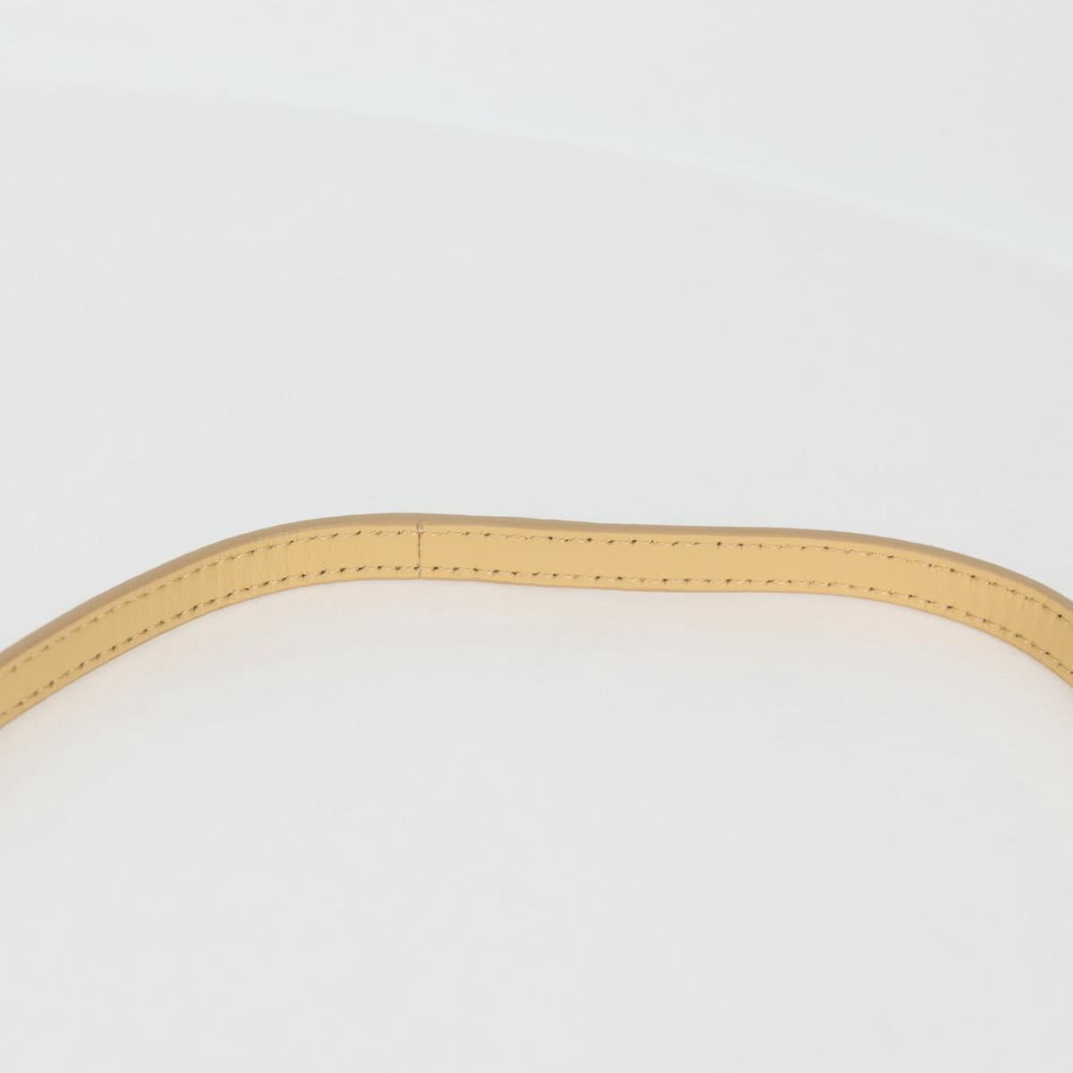 Celine Cuir Triomphe Drawstring Mobile Pouch Leather Yellow