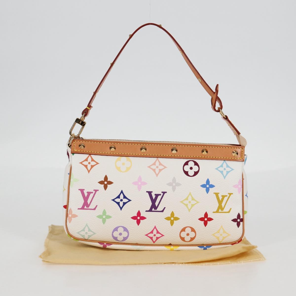 Louis Vuitton Multicolor Pochette Accessoires Pouch White M92649