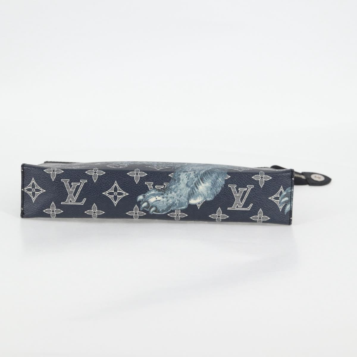 Louis Vuitton Monogram Savanna Pochette Voyage Clutch Bag M66639 Lv