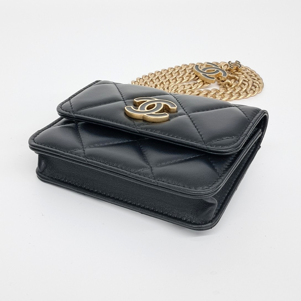 Chanel Lambskin Chain Mini Belt Bag (10008026)